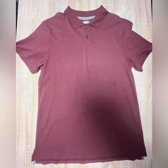 Old Navy Other - Old Navy Built In Flex Red/Maroon Casual Golf Polo Dress Shirt